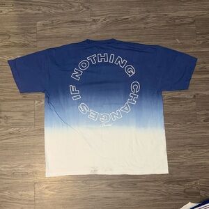 Big Sean I Decided 2017 Blue Ombré Streetwear Graphic T Shirt Mens Size XXL